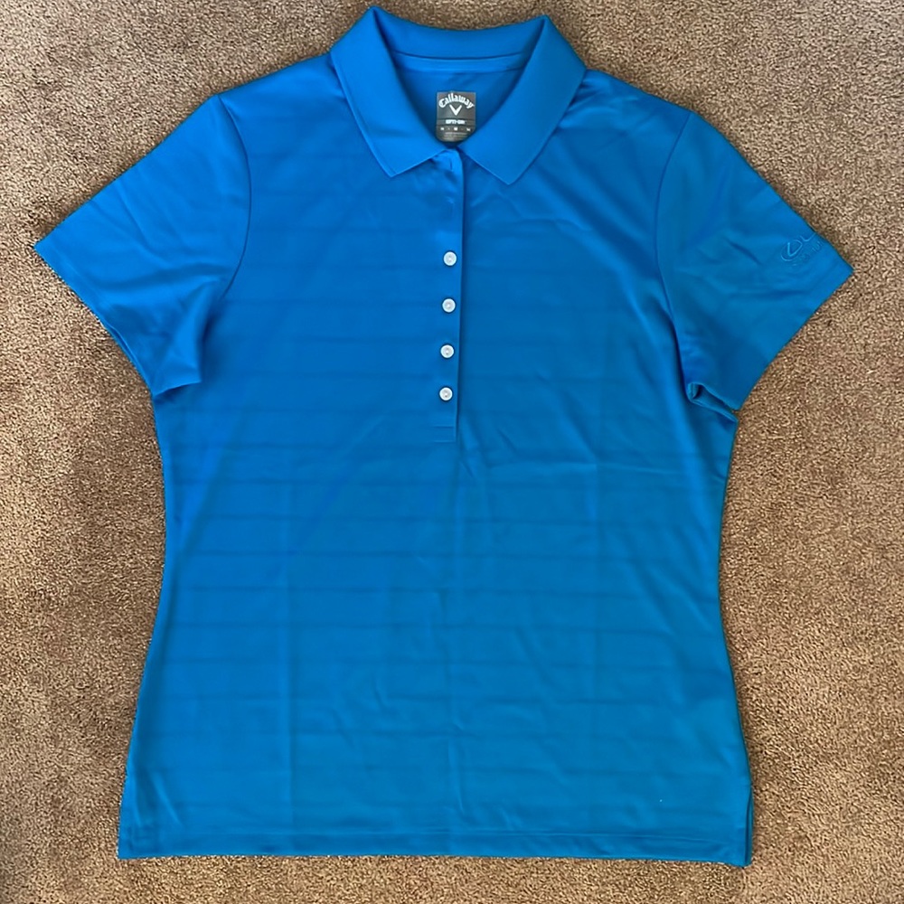 *New Never Worn* Lexus women’s Callaway golf polo t-shirt. Blue.